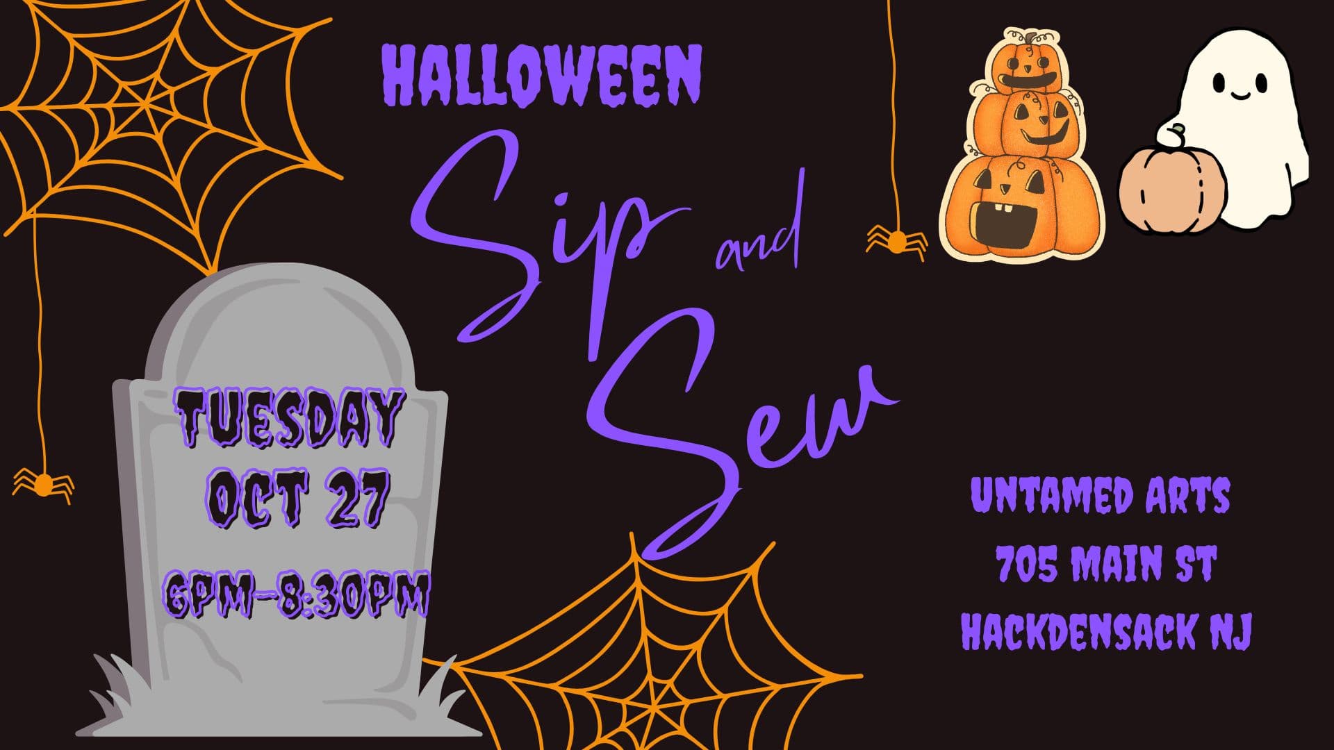 Halloween Sip and Sew