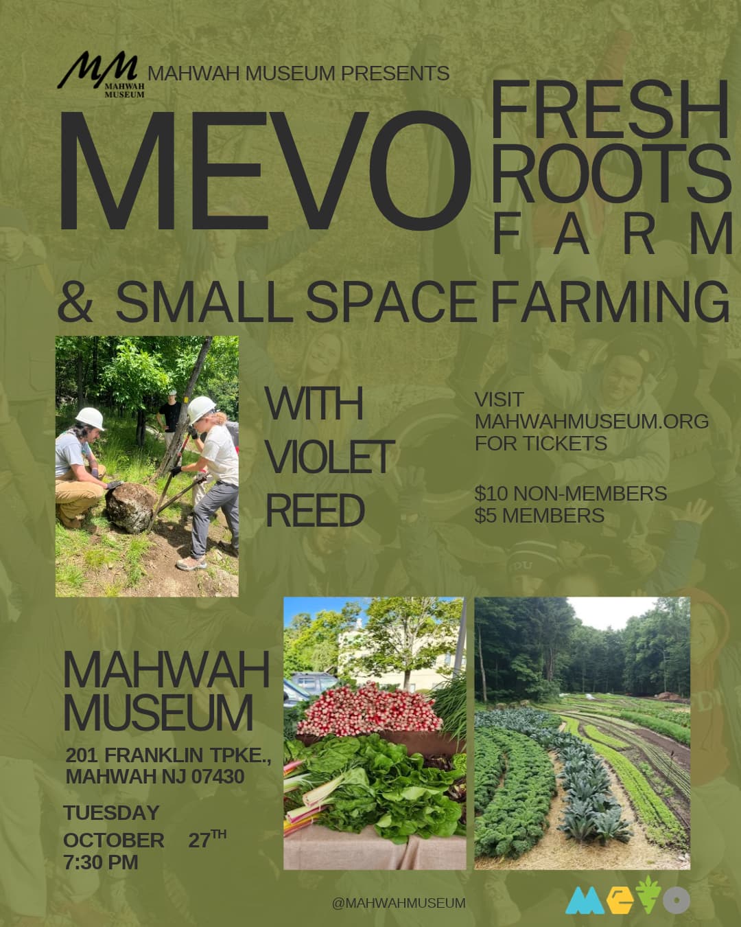 “MEVO, Fresh Roots Farm, and Small Space Farming” with Violet Reed